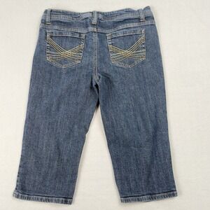 MUDD Low Rise Capri Jeans Pants Crop Size 11 (32W x 17L) Boho Vintage Y2K 90's
